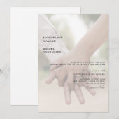 Photo Mariage Hands Invitation moderne (Devant / Derrière)