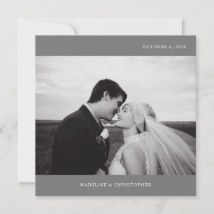 PHOTO MARIAGE MERCI Moderne minimaliste