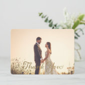 Photo mariage Merci Note, Effet Or Faux (Debout devant)