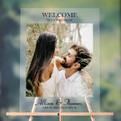 Photo Mariage moderne Bienvenue Blanc (Neutre)