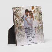 photo mariage moderne Chanson paroles Plaque (Recto)