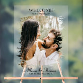 Photo Mariage moderne Splatz Welcome Blanc (Neutre)