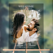 Photo Mariage moderne Splatz Welcome Noir (Neutre)