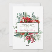 Photo Marié et Joyeux Noël Carte (Dos)