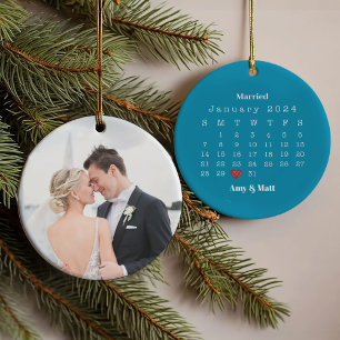 Photo mariée & Joyeuse, Noms et Date Noël
