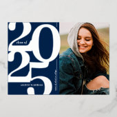 Photo Marine 2025 Faire-part de graduation en arge (Recto)