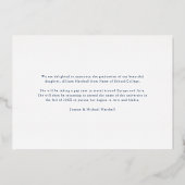 Photo Marine 2025 Faire-part de graduation en arge (Verso)