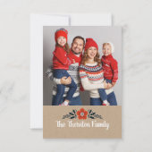 Photo Matryoshka Nesting Doll Carte de Noël (Dos)