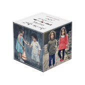 Photo Meilleur papa du monde et le plus aimé Cube cadeau (Angle arrière)