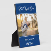 Photo Meilleur papa Plaque (Côté)