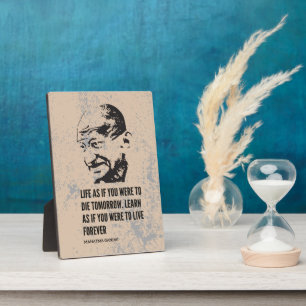 Photo Meilleures citations Mahatma Gandhi Plaque