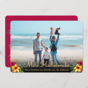 Photo Mele Kalikimaka Cartes de Noël