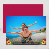 Photo Mele Kalikimaka Cartes de Noël (Devant / Derrière)