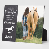 Photo Memento du Mémorial de Perte de Cheval - Plaque de (Côté)