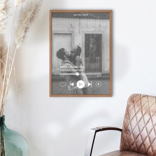 Photo Memorabilia de la première danse personnalis