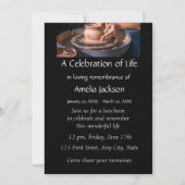 Photo Memorial Invitation Pottery Potter Clay (Dos)