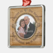 Photo Mémorial Ornements pour Papa, Mari, Son (Gauche)