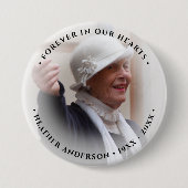 Photo Memorial Tribute Ronde Button 7,6 Cm (Voorkant)