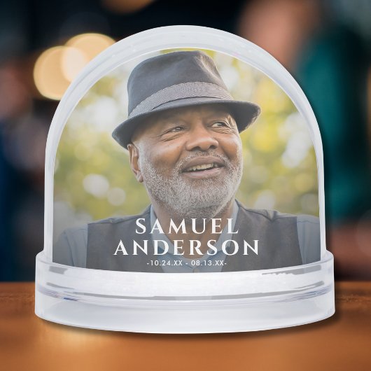 Photo Memorial Tribute Sneeuwbol