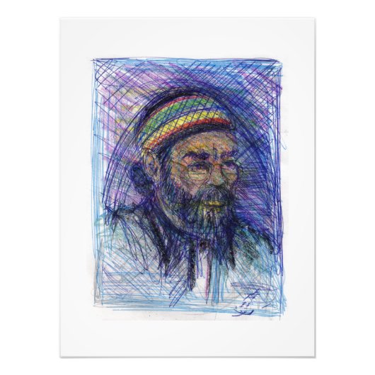 Photo Memphis Artist 2 Impression Blanc Cadre (Devant)