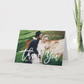 Photo Merci avec écriture calligraphique pinceau b (Devant)