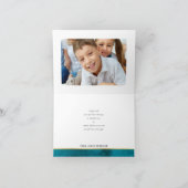 PHOTO MERCI bar mitzvah étoile d'or turquoise bleu (Intérieur)