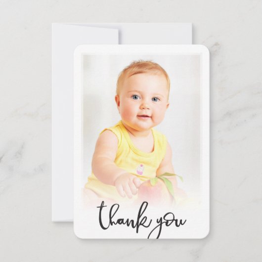 PHOTO MERCI décontracté texte écrit main (Devant)