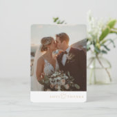 PHOTO MERCI élégant ampersan romantique et beige (Debout devant)