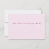 Photo Merci Enfants Anniversaire Cœurs Modernes Vi (Dos)