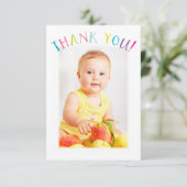 PHOTO MERCI joli couleur arc-en-ciel écriture (Debout devant)