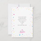 PHOTO MERCI joli couleur arc-en-ciel écriture (Dos)