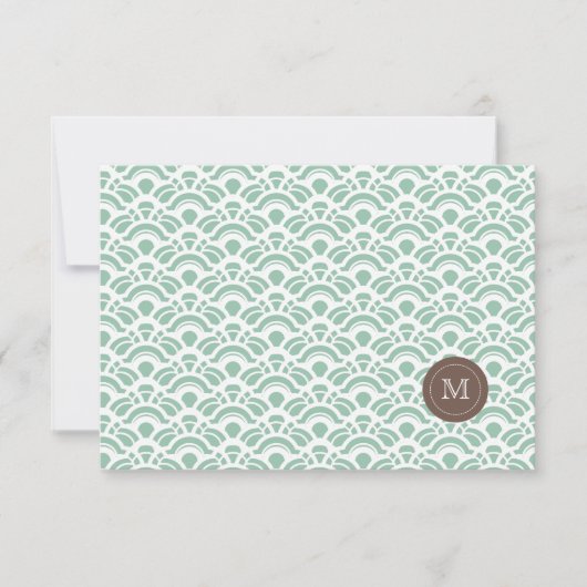 Photo Merci Lumière Jade Motif & Monogramme (Devant)