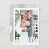 PHOTO MERCI moderne audace type mariage simple (Devant / Derrière)