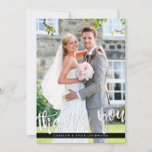 PHOTO MERCI moderne écriture manuscrite blanche (Devant)