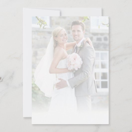 PHOTO MERCI moderne écriture manuscrite blanche (Dos)