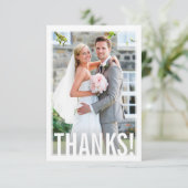 PHOTO MERCI moderne en gras type blanc (Debout devant)