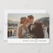 PHOTO MERCI moderne minimaliste élégant (Devant)