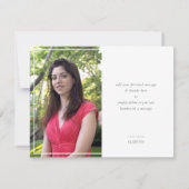 PHOTO MERCI moderne ombre violet pourpre (Dos)