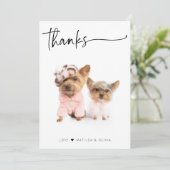 PHOTO MERCI script simple moderne (Debout devant)