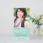 PHOTO MERCI script type diplôme menthe mignonne (Debout devant)