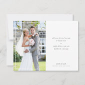 PHOTO MERCI simple moderne brosse lettrage menthe (Dos)