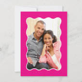 PHOTO MERCI tendance élégant serif rose chaud (Dos)