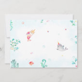 Photo mermicorn invitation anniversaire pour deux (Dos)