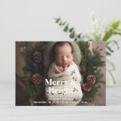 Photo Merry et Bright Faire-part de naissance (Debout devant)