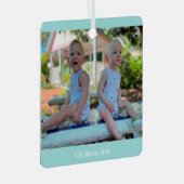 PHOTO METAL Ornement avec les noms sur le dos. (Avant droite)