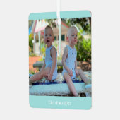 PHOTO METAL Ornement avec les noms sur le dos. (Avant gauche)