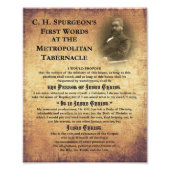 Photo Metropolitan Tabernacle Premiers mots (Devant)