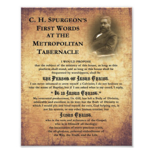 Photo Metropolitan Tabernacle Premiers mots