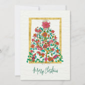 Photo Mexicaine Arbre Coloré Joyeux Noël Carte (Devant)