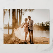 Photo mignonne, Carte de remerciements mariage (Verso)